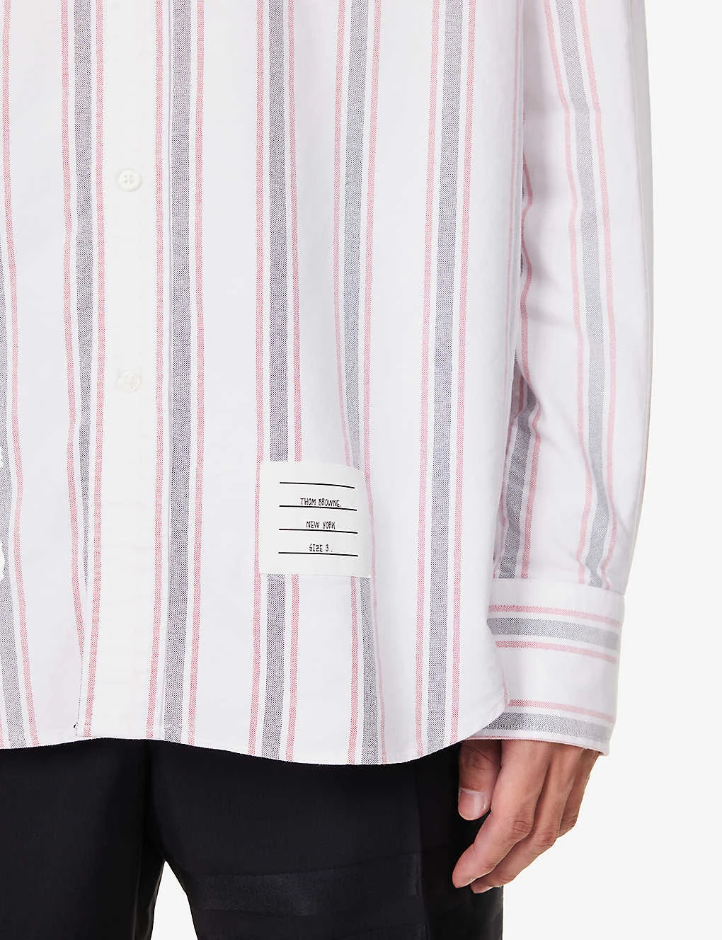 Grosgrain-trim Striped Relaxed-fit Cotton Shirt 7 Grosgrain-trim Striped Relaxed-fit Cotton Shirt - Image 5