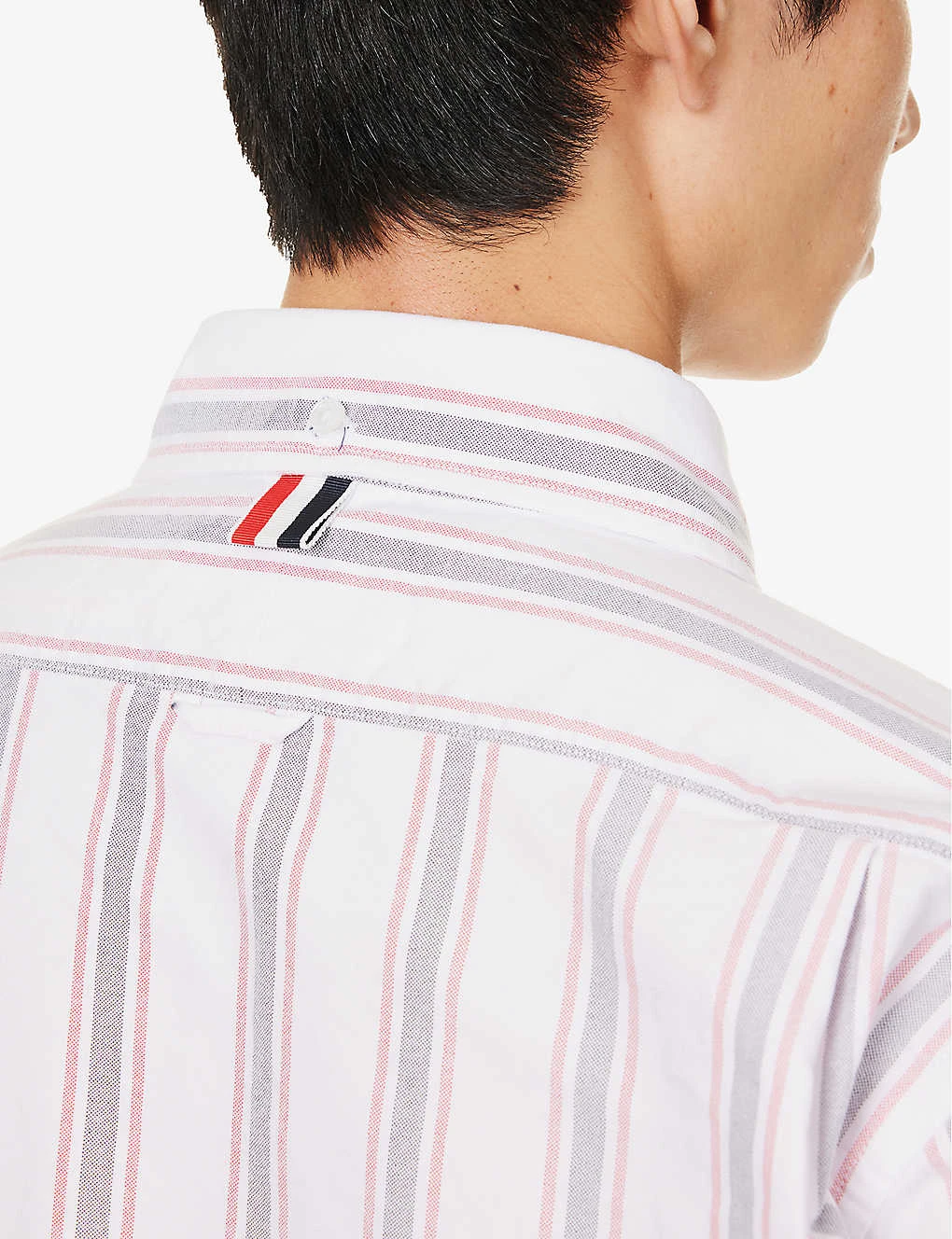 Grosgrain-trim Striped Relaxed-fit Cotton Shirt 8 Grosgrain-trim Striped Relaxed-fit Cotton Shirt - Image 6