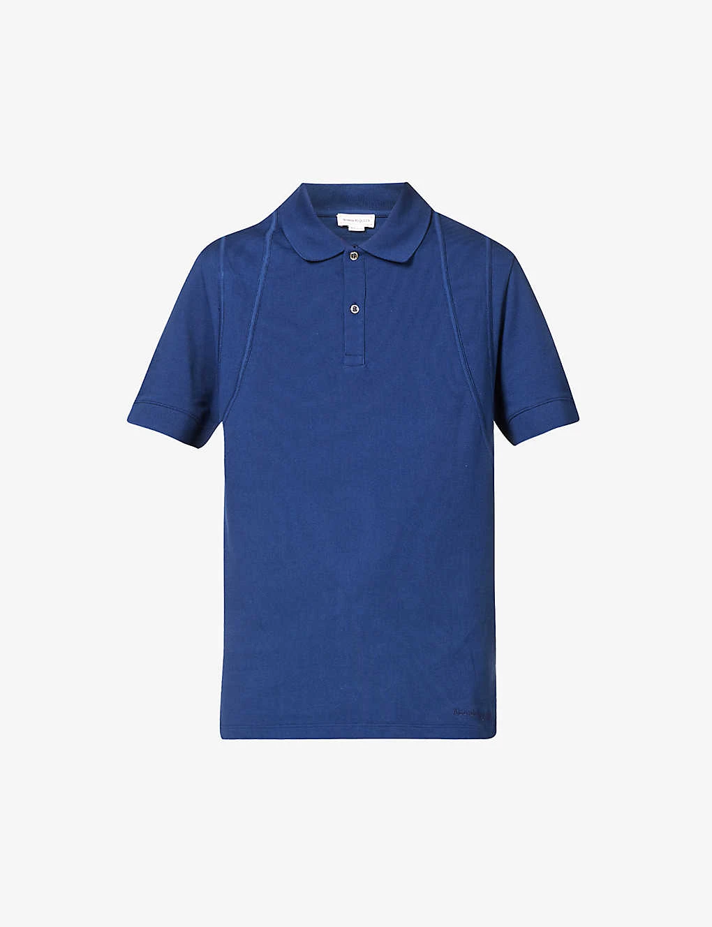 Alexander McQueen Harness-stitched Regular-fit Cotton-piqué Polo Shirt 3 Alexander McQueen Harness-stitched Regular-fit Cotton-piqué Polo Shirt