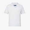 Faustino Terry-textured Cotton-blend Polo Shirt 2 Faustino Terry-textured Cotton-blend Polo Shirt -Gentlemen Style Shop R04153584 HALOGENGREY M