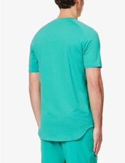 Lululemon Drysense Crewneck Recycled-stretch Polyester Blend T-shirt -Gentlemen Style Shop R04153883 MALDIVESGREEN ALT03