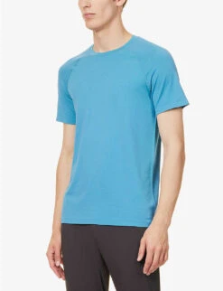 Lululemon Metal Vent Tech 2.0 Regular-fit Stretch-woven T-shirt -Gentlemen Style Shop R04153886 MINERALBLUETRUENAVY ALT02