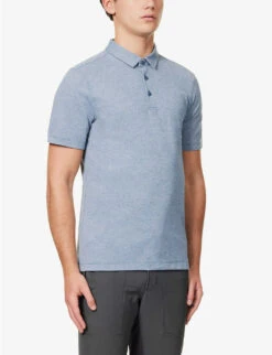 Lululemon Evolution Regular-fit Recycled-polyester-blend Polo Shirt 9 Lululemon Evolution Regular-fit Recycled-polyester-blend Polo Shirt -Gentlemen Style Shop R04153889 IRONBLUE ALT02