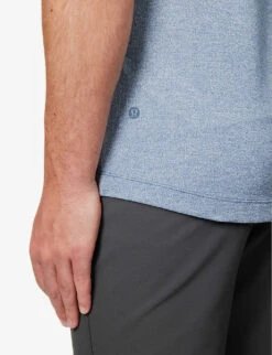 Lululemon Evolution Regular-fit Recycled-polyester-blend Polo Shirt 11 Lululemon Evolution Regular-fit Recycled-polyester-blend Polo Shirt -Gentlemen Style Shop R04153889 IRONBLUE ALT04