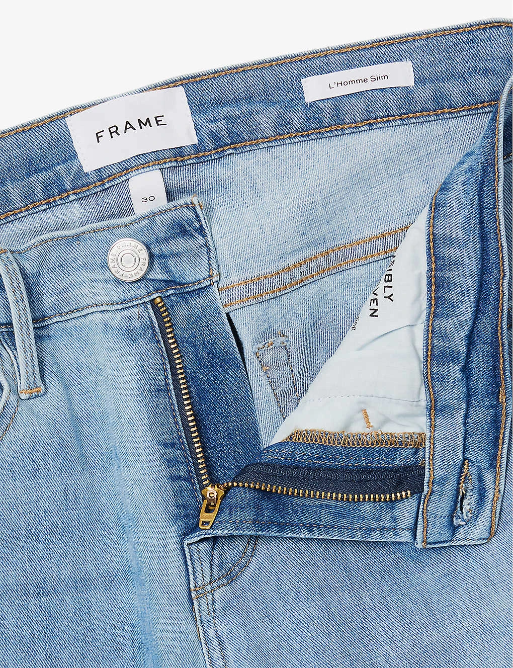 FRAME L'Homme Slim-fit Tapered Stretch-denim Jeans 9 FRAME L'Homme Slim-fit Tapered Stretch-denim Jeans - Image 7