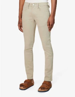 FRAME L'homme Slim-fit Tapered Stretch-organic Denim Jeans 11 FRAME L'homme Slim-fit Tapered Stretch-organic Denim Jeans -Gentlemen Style Shop R04157961 GARAGEDESERTSAGE ALT02