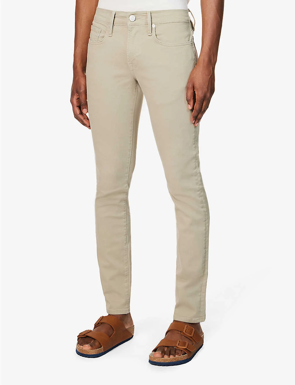 FRAME L'homme Slim-fit Tapered Stretch-organic Denim Jeans 5 FRAME L'homme Slim-fit Tapered Stretch-organic Denim Jeans - Image 3