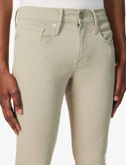 FRAME L'homme Slim-fit Tapered Stretch-organic Denim Jeans 13 FRAME L'homme Slim-fit Tapered Stretch-organic Denim Jeans -Gentlemen Style Shop R04157961 GARAGEDESERTSAGE ALT04