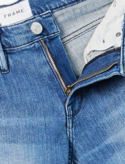 FRAME L'homme Slim-fit Straight-leg Stretch-denim Jeans -Gentlemen Style Shop R04157967 SKYWOOD ALT06