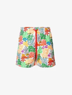 Vilebrequin Marine-print Recycled-polyamide Swim Shorts