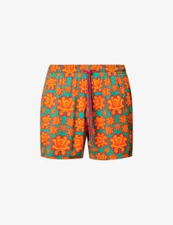 Vilebrequin Octopus-print Stretch-recycled-polyamide Swim Shorts