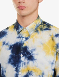 Vilebrequin Tie-dye Regular-fit Linen Shirt -Gentlemen Style Shop R04159195 BLEUMARINE ALT04