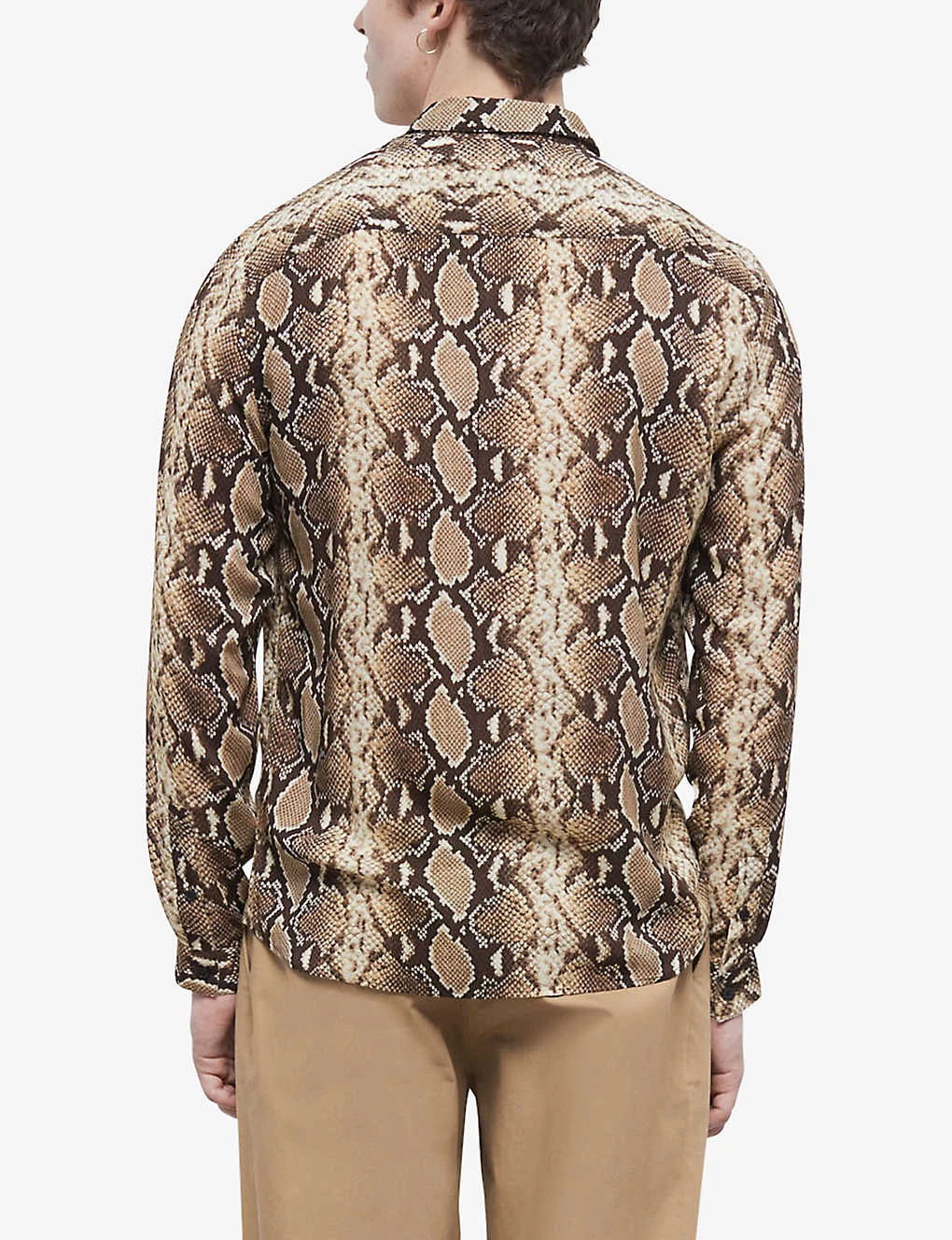 THE KOOPLES Snakeskin-print Straight-fit Woven Shirt 6 THE KOOPLES Snakeskin-print Straight-fit Woven Shirt - Image 4
