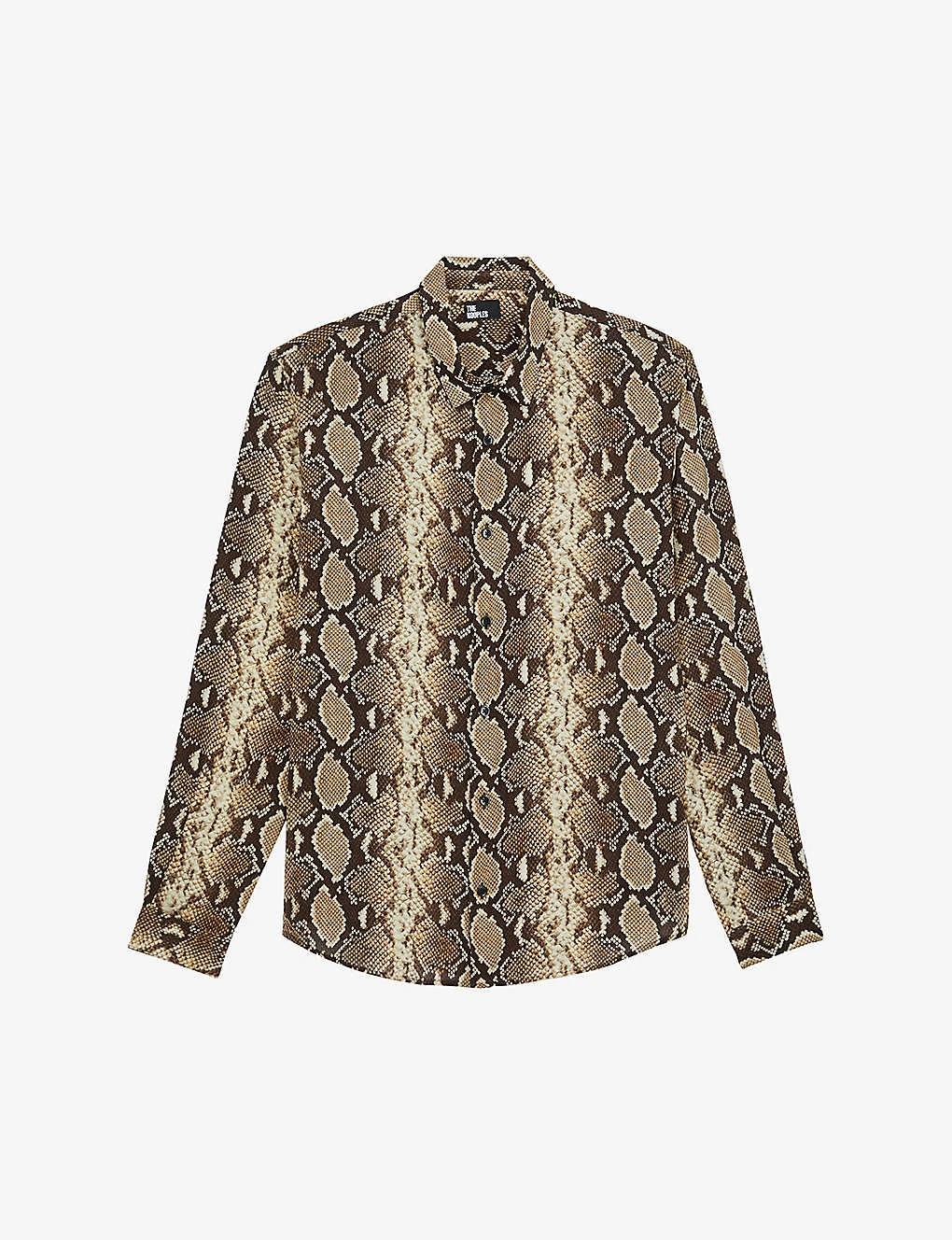 THE KOOPLES Snakeskin-print Straight-fit Woven Shirt 3 THE KOOPLES Snakeskin-print Straight-fit Woven Shirt