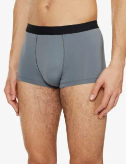 HANRO Elasticated-waist Stretch-woven Boxer Briefs 9 HANRO Elasticated-waist Stretch-woven Boxer Briefs -Gentlemen Style Shop R04160662 MERCURY ALT03