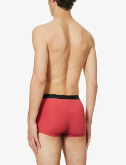 HANRO Mid-rise Stretch-woven Boxer Briefs 8 HANRO Mid-rise Stretch-woven Boxer Briefs -Gentlemen Style Shop R04160663 AMARANTH ALT02