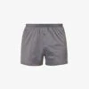 HANRO Buttoned Cotton Boxer Briefs -Gentlemen Style Shop R04160668 MERCURY M