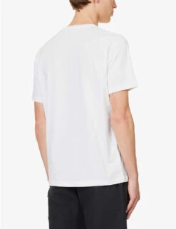 Zebra Logo-print Organic Cotton-jersey T-shirt -Gentlemen Style Shop R04161315 WHITE ALT03