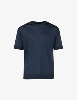 Crewneck Short-sleeved Cotton-jersey T-shirt