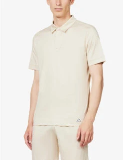 Branded-patch Short-sleeved Cotton-jersey Polo Shirt 10 Branded-patch Short-sleeved Cotton-jersey Polo Shirt -Gentlemen Style Shop R04161941 OATMEAL ALT02
