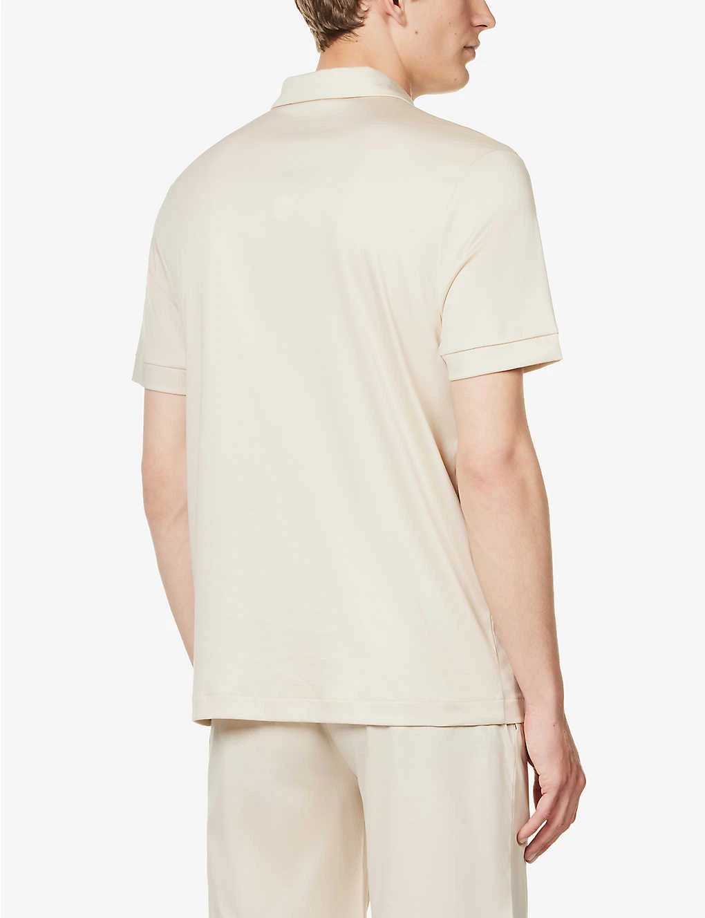 Branded-patch Short-sleeved Cotton-jersey Polo Shirt 6 Branded-patch Short-sleeved Cotton-jersey Polo Shirt - Image 4