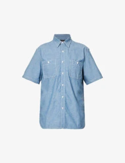 Work Patch-pocket Regular-fit Cotton Shirt