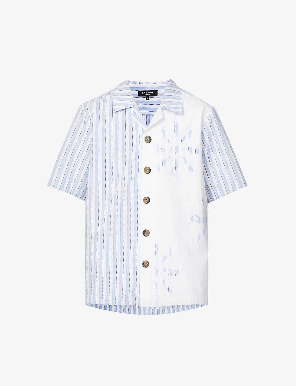 Sun Contrast-panel Relaxed-fit Cotton-blend Shirt 3 Sun Contrast-panel Relaxed-fit Cotton-blend Shirt