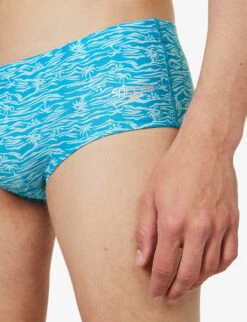 Speedo Abstract-pattern 13.5cm Swim Briefs -Gentlemen Style Shop R04163354 AQUARIUMAQUASPLASH ALT04
