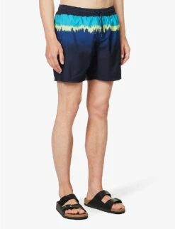 Speedo Watershort 40cm Abstract-print Recycled-polyester Swim Shorts 9 Speedo Watershort 40cm Abstract-print Recycled-polyester Swim Shorts -Gentlemen Style Shop R04163356 NAVYBLUEAQSPRITZ ALT02