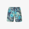 Speedo Watershort 45cm Geo-print Recycled-polyester Swim Shorts -Gentlemen Style Shop R04163357 NAVYAQSPRITZWHITE M