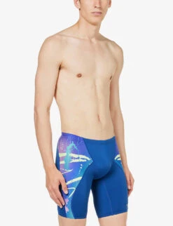 Speedo Jammer Abstract-print Swim Shorts 9 Speedo Jammer Abstract-print Swim Shorts -Gentlemen Style Shop R04163361 AMMONITELILACZESTAQU ALT02