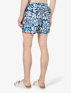 Speedo Watershort 40cm Abstract-print Recycled-polyester Swim Shorts -Gentlemen Style Shop R04163365 BLUEAQUWHITESPRITZ ALT03