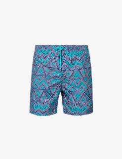 Speedo Watershort 40cm Geo-print Recycled-polyester Swim Shorts
