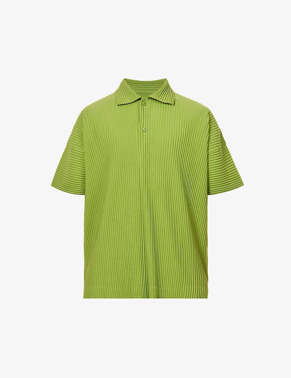 Pleated Relaxed-fit Knitted Polo Shirt 3 Pleated Relaxed-fit Knitted Polo Shirt