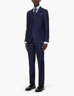 PAUL SMITH Single-breasted Slim-fit Wool Suit -Gentlemen Style Shop R04165091 VERYDARKNAVY ALT02