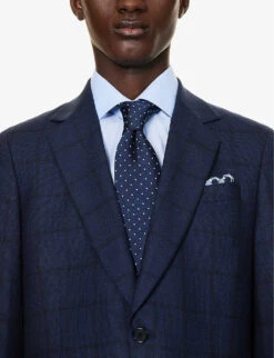 PAUL SMITH Single-breasted Slim-fit Wool Suit -Gentlemen Style Shop R04165091 VERYDARKNAVY ALT04