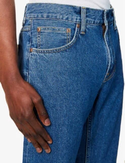 Nudie Jeans Gritty Jackson Regular-fit Straight-leg Recycled-cotton Denim Jeans -Gentlemen Style Shop R04165215 90SSTONE ALT04