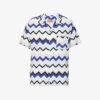 Missoni Zig-zag Pattern Camp-collar Relaxed-fit Woven Shirt -Gentlemen Style Shop R04165471 BLUEGREYWHITE M