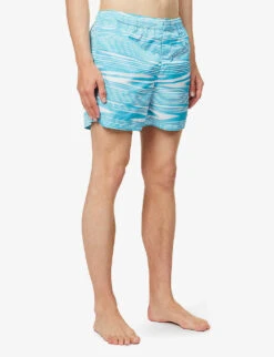 Missoni Abstract-pattern Relaxed-fit Swim Shorts -Gentlemen Style Shop R04165474 WHITEBLUE ALT02