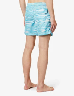 Missoni Abstract-pattern Relaxed-fit Swim Shorts -Gentlemen Style Shop R04165474 WHITEBLUE ALT03