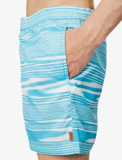 Missoni Abstract-pattern Relaxed-fit Swim Shorts -Gentlemen Style Shop R04165474 WHITEBLUE ALT04