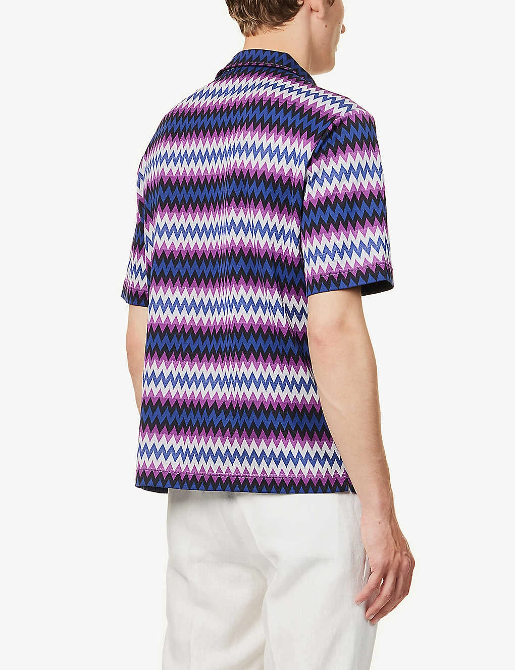 Missoni Zigzag-print Relaxed-fit Cotton-jersey Shirt 6 Missoni Zigzag-print Relaxed-fit Cotton-jersey Shirt - Image 4