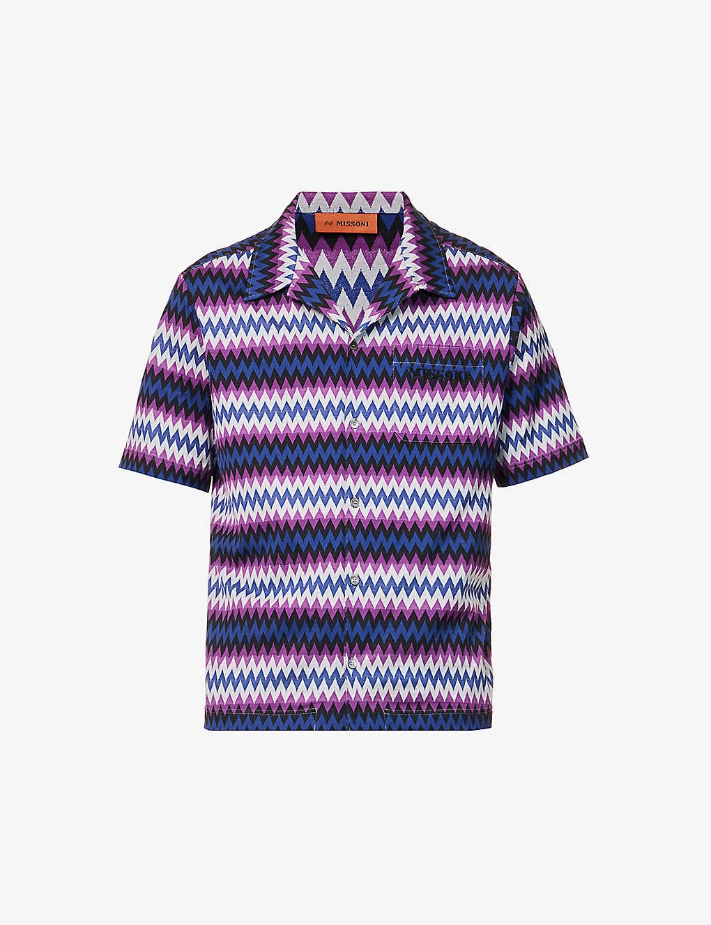Missoni Zigzag-print Relaxed-fit Cotton-jersey Shirt 3 Missoni Zigzag-print Relaxed-fit Cotton-jersey Shirt