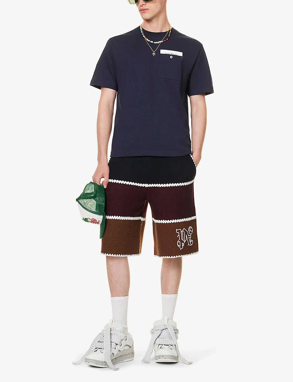 Palm Angels Tape Logo-print Patch-pocket Cotton-jersey T-shirt 4 Palm Angels Tape Logo-print Patch-pocket Cotton-jersey T-shirt - Image 2