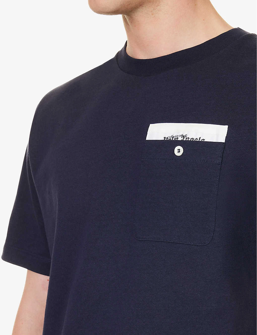 Palm Angels Tape Logo-print Patch-pocket Cotton-jersey T-shirt 7 Palm Angels Tape Logo-print Patch-pocket Cotton-jersey T-shirt - Image 5