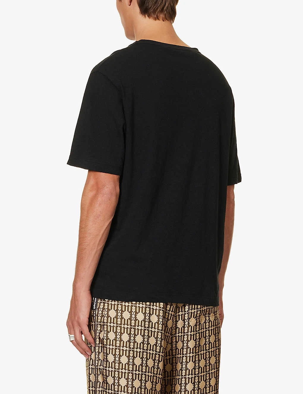 Palm Angels Graphic-print Regular-fit Cotton And Linen-blend T-shirt 6 Palm Angels Graphic-print Regular-fit Cotton And Linen-blend T-shirt - Image 4