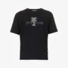 Palm Angels Graphic-print Regular-fit Cotton And Linen-blend T-shirt 1 Palm Angels Graphic-print Regular-fit Cotton And Linen-blend T-shirt -Gentlemen Style Shop R04166045 BLACKWHITE M