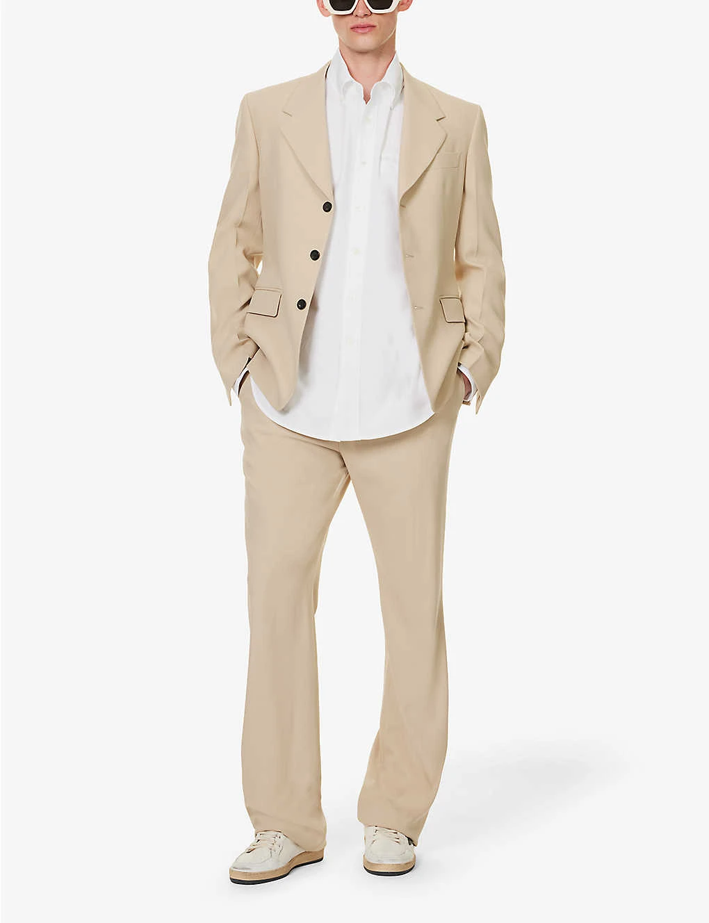 Palm Angels Sartorial Tape Branded-insert Relaxed-fit Cotton Shirt 4 Palm Angels Sartorial Tape Branded-insert Relaxed-fit Cotton Shirt - Image 2