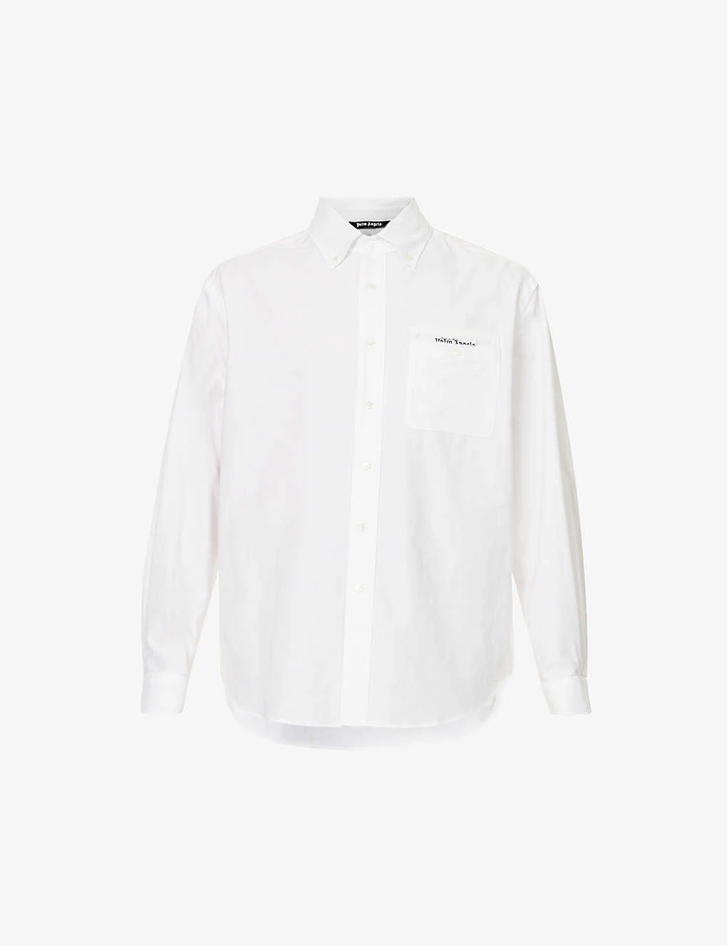 Palm Angels Sartorial Tape Branded-insert Relaxed-fit Cotton Shirt 3 Palm Angels Sartorial Tape Branded-insert Relaxed-fit Cotton Shirt