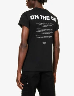 Venus-print Crewneck Cotton-jersey T-shirt -Gentlemen Style Shop R04167120 BLACK ALT03